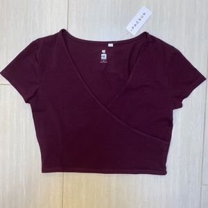 PacSun Surplice Wrap T-Shirt